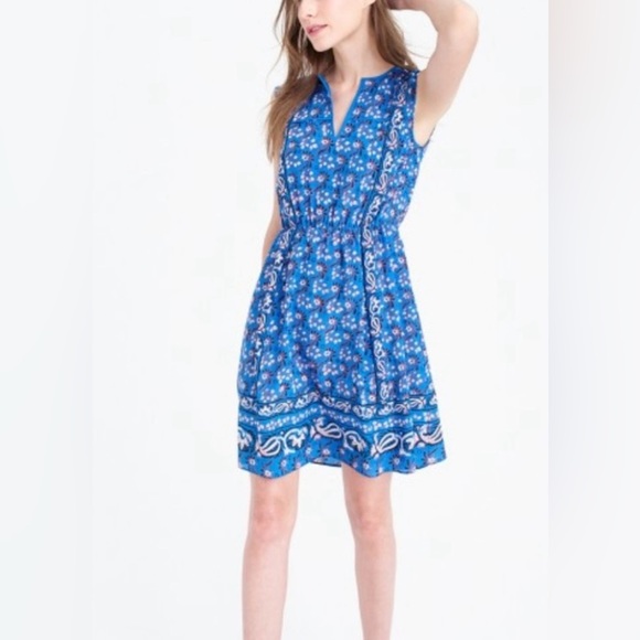 J Crew The Vintage Scarf Silk Dress - Picture 3 of 10